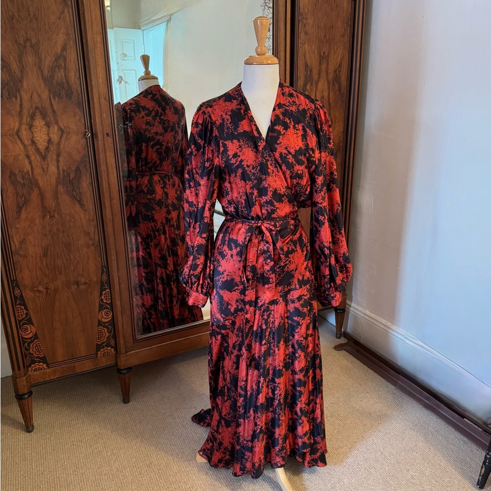 Silk wrap dress